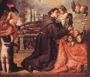 PEREDA, Antonio de St Anthony of Padua with Christ Child af oil